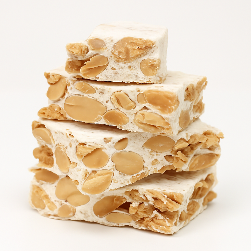 Andy A d Sugar & Gluten Free Almond Brittle Nougat-Turron, Keto - 7 Oz Decadent Treats to Satisfy Your Cravings, A Delicious and Healthy Treat - European Nougat