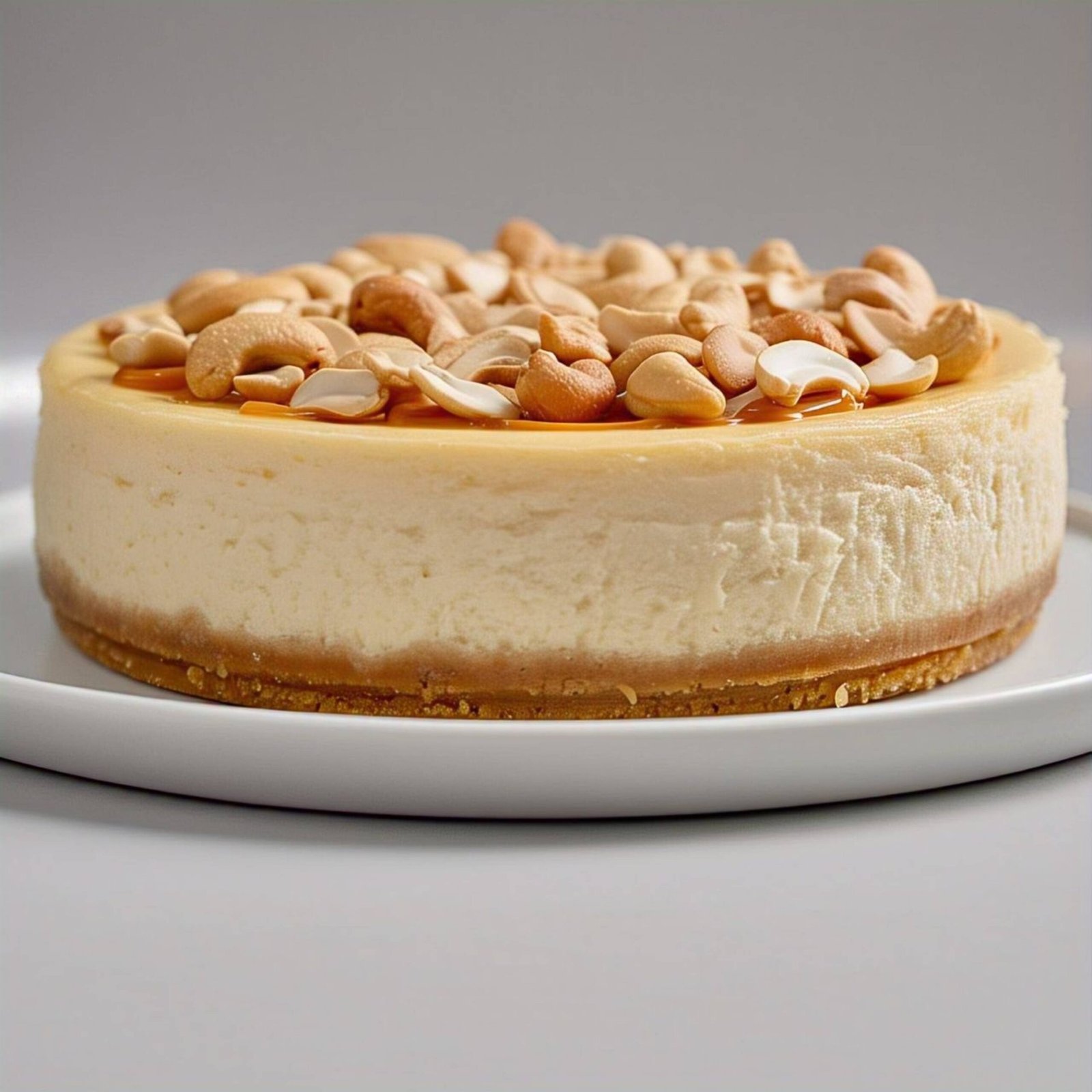 Andy A d Gluten Free & Sugar Free Caramel Cashew Cheesecake 9"- Delicious-Decadent Guilt-Free Treat" Best Cheese Cake Near Me For Celebrations & Delicious Diabetic Dessert (2.6 lbs)