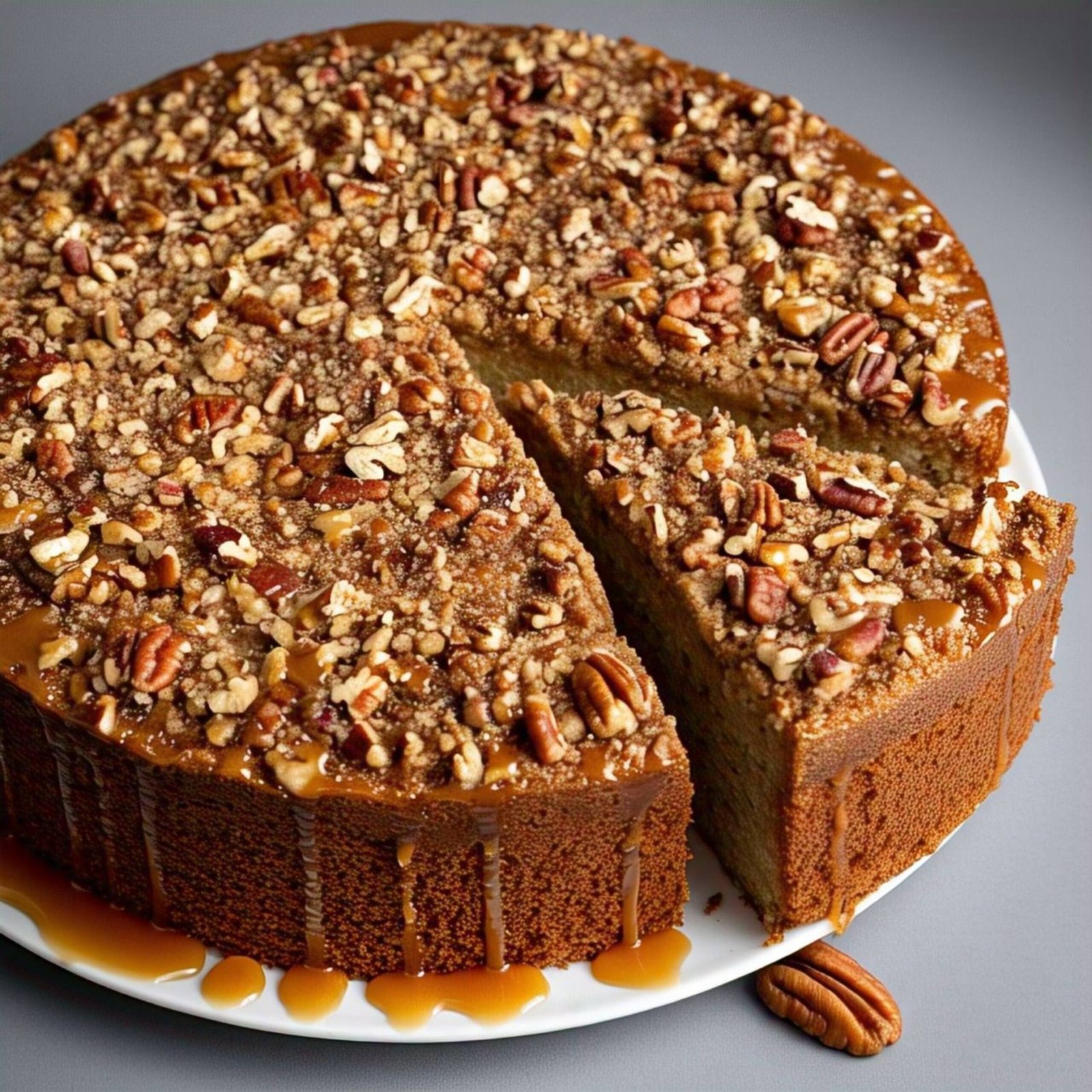 Andy A d's Caramel Pecan Cake 9" - Dream full of Deliciousness (2 lbs)