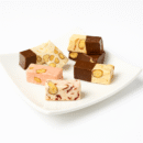 Andy A d 28 bite-sized Roasted Almond Nougat Soft Nougat Brittle, Traditional European Turron Recipe Style, Nougat with Almonds - 7 Oz - 2 Pack
