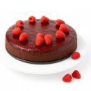 Andy A d Chocolate Raspberry Truffle Cake 9" with Real Chocolate Truffles: Perfect Handmade Cakes Freshly Baked  - 2.8 lbs