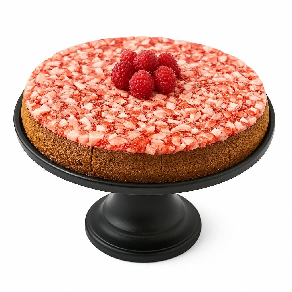 Andy A d Sugar Free Raspberry Coconut Chocolate Cheesecake 9" with Real Chocolate Truffles: Homemade Taste Without Sugar, Perfect Diabetic Friendly Cheese Cake For Celebrations & Dessert Lovers - 2.8 lbs