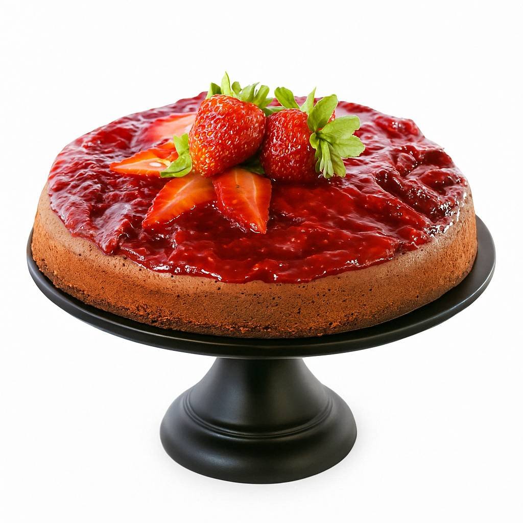 Andy A d Chocolate Strawberry Cheesecake 9" with Real Chocolate Truffles: Cheese Cake Delivered  Home Made  (2.8 lbs)