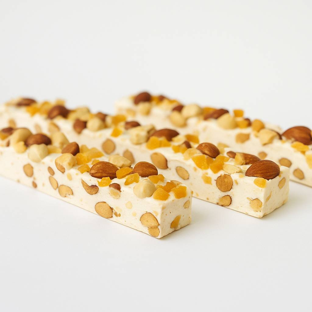 Andy A d Deliciously Divine Orange Peel Soft Turron Nougats with Wildflower Honey - Turron Nougat Candy - A Traditional Spanish Treat - Indulgence in Every Bite 7 Oz - 2 Pack