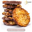 Dark Chocolate Florentine Biscuit Cookies Orange Almond 24 Pcs