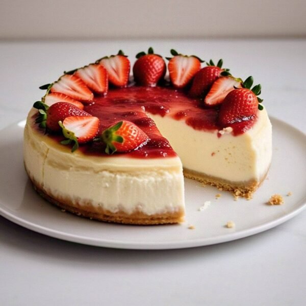 Andy A d Gluten-Free Strawberry Cheesecake 9" - Melt-in-Your-Mouth Cheesecake Near Me (3.4 lbs) - Image 2