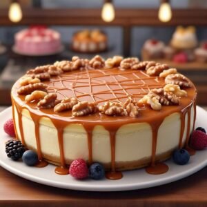 Andy A d Homemade Style Sugar Free Caramel Walnut Cake 9" - Amazing-Delicious-Best Birthday Cakes Delivery From Bakery (2 lbs)
